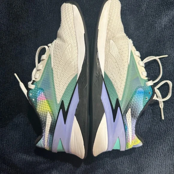 Reebok Nano White with Blue and Green Accents - Picture 6 of 12